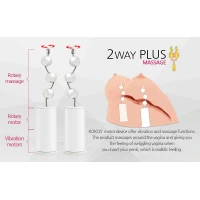 Мастурбатор Kokos Juilana Breast 2WayPlus з функцією масажу та вібрацією — Просмотреть изображение 6