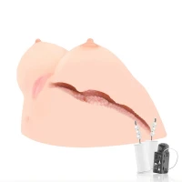 Мастурбатор Kokos Juilana Breast 2WayPlus з функцією масажу та вібрацією — Просмотреть изображение 5