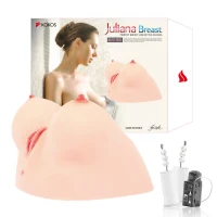Мастурбатор Kokos Juilana Breast 2WayPlus з функцією масажу та вібрацією — Просмотреть изображение 7