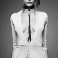 Чокер Bijoux Indiscrets MAZE — Tassel Chocker Black — Переглянути зображення 3