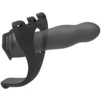 Набір для страпона з вібрацією Doc Johnson Body Extensions - BE Naughty - Black — Переглянути зображення 4