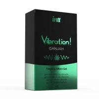 Рідкий вібратор Intt Vibration Ganjah (15 мл), густий гель, незвичайний смак, діє до 30 хвилин — Переглянути зображення 3