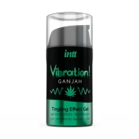 Рідкий вібратор Intt Vibration Ganjah (15 мл), густий гель, незвичайний смак, діє до 30 хвилин — Переглянути зображення 2