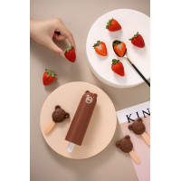 Вибратор KISTOY Mr.Ted, реалистичный вибратор под видом мороженого, диаметр 43мм — Просмотреть изображение 12