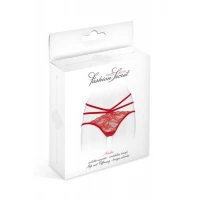 Трусики з відкритою попкою Fashion Secret Nadia Red — Переглянути зображення 3