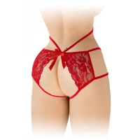 Трусики з відкритою попкою Fashion Secret Nadia Red — Переглянути зображення 2