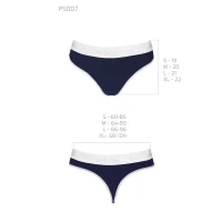 Спортивные трусики-стринги Passion PS007 PANTIES L, navy blue — Просмотреть изображение 6