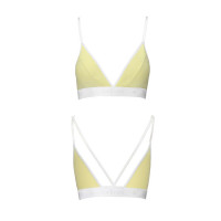 Спортивный топ с двойными бретелями Passion PS007 TOP S, yellow