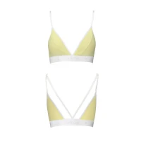 Спортивний топ з подвійними бретелями Passion PS007 TOP S, yellow — Переглянути зображення 4