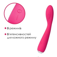Вібратор для клітора та точки G Svakom Iris Plum Red — Просмотреть изображение 3