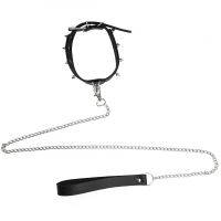 Нашийник з шипами та повідцем Art of Sex - Collar Spikes and Leash — Переглянути зображення 5