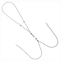 Прикраса для сосків Art of Sex - Nipple Clamps Arrow, колір фіолетовий — Переглянути зображення 3