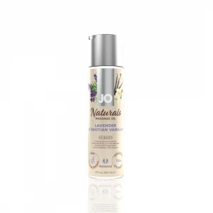 Масажна олія JO Naturals Massage Oil Lavender&Vanilla з натуральними ефірними оліями (120 мл)