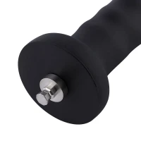 Силіконовий фалоімітатор для секс-машин Hismith 7.1″ Anal Dildo Black, система KlicLok — Переглянути зображення 4