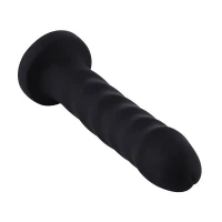 Силіконовий фалоімітатор для секс-машин Hismith 7.1″ Anal Dildo Black, система KlicLok — Переглянути зображення 1