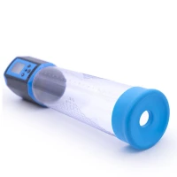 Автоматична вакуумна помпа Men Powerup Passion Pump Blue, LED-табло, перезаряджувана, 8 режимів — Переглянути зображення 3
