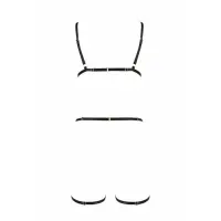 Портупея стрепи на все тіло Passion Exclusive INDICA XXL/XXXL, black — Просмотреть изображение 6