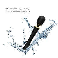 Вібромасажер з насадками Zalo — Kyro Wand Obsidian Black — Переглянути зображення 5