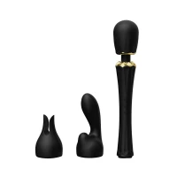 Вібромасажер з насадками Zalo — Kyro Wand Obsidian Black — Переглянути зображення 1