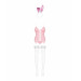 Еротичний костюм зайчика Obsessive Bunny suit 4 pcs costume pink S/M, рожевий, топ з підв’язками