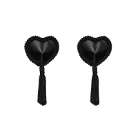 Еротичні наклейки на соски з пензликами Obsessive Tassel nipple covers black — Переглянути зображення 3