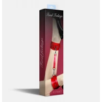 Поножі Feral Feelings – Ankle Restraints Red, натуральна шкіра — Переглянути зображення 2