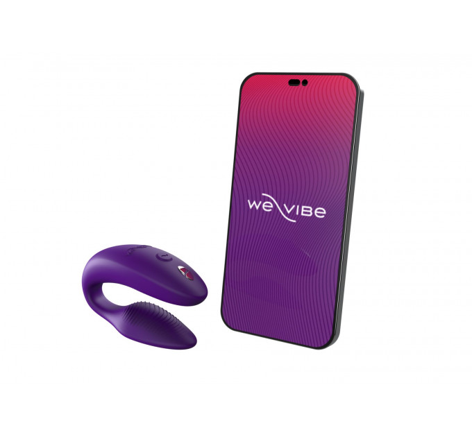Смарт-вібратор для пар We-Vibe Sync 2 Purple, 10 віброрежимів, пульт ДК