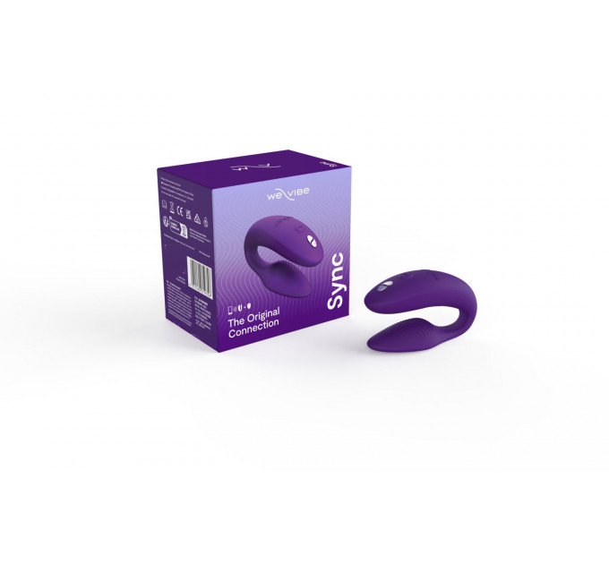 Смарт-вібратор для пар We-Vibe Sync 2 Purple, 10 віброрежимів, пульт ДК