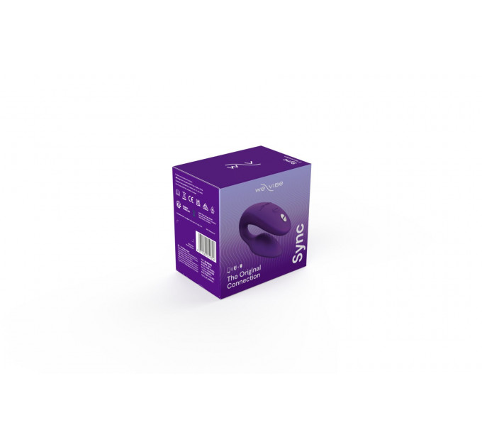 Смарт-вібратор для пар We-Vibe Sync 2 Purple, 10 віброрежимів, пульт ДК