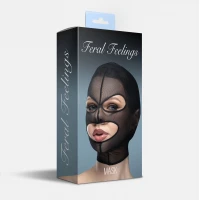 Маска сітка з відкритим ротом та очима Feral Feelings - Mask Black — Просмотреть изображение 2
