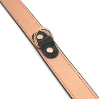 Нашийник із затискачами для сосків Liebe Seele Rose Gold Memory Collar with Nipple Clamps, шкіра — Переглянути зображення 8