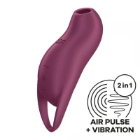 Вакуумний кліторальний стимулятор з вібрацією Satisfyer Pocket Pro 1 Purple — Просмотреть изображение 1