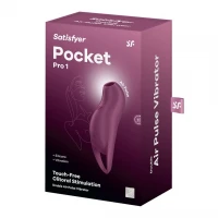 Вакуумний кліторальний стимулятор з вібрацією Satisfyer Pocket Pro 1 Purple — Просмотреть изображение 5