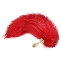 Анальна пробка з хвостом лисиці LOCKINK SEVANDA Red Vixen Set with Pear-shape Plug — Переглянути зображення 5
