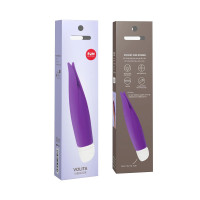 Вибратор с лепестками Fun Factory VOLITA, фиолетовый, компактный, очень тихий, на батарейках — Просмотреть изображение 7