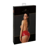 Шорти Noir Handmade F356 Red powerwetlook shorts - 3XL — Переглянути зображення 8