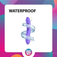 Вібратор точки G з вагінальним відростком Good Vibes Only – Flax Vibrating Dildo with G-Spot Stimulator — Переглянути зображення 18