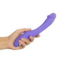 Вібратор точки G з вагінальним відростком Good Vibes Only – Flax Vibrating Dildo with G-Spot Stimulator — Переглянути зображення 8