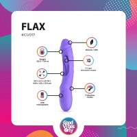 Вібратор Good Vibes Only - Flax Vibrating Dildo with G-Spot Stimulator — Просмотреть изображение 11