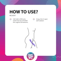Вібратор точки G з вагінальним відростком Good Vibes Only – Flax Vibrating Dildo with G-Spot Stimulator — Переглянути зображення 14