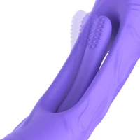 Вібратор точки G з вагінальним відростком Good Vibes Only – Flax Vibrating Dildo with G-Spot Stimulator — Переглянути зображення 5