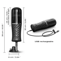 Автоматичний мастурбатор Dorcel THRUST BLOW PRO, імітація фрикцій+обертання, по 10 режимів, присоска — Переглянути зображення 2