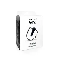 Кляп силіконовий з фалоімітатором Art of Sex - Phallus, натуральна шкіра, чорний — Переглянути зображення 3