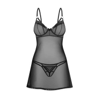 Сорочка Obsessive Euridia chemise &amp; tanga XS/S — Просмотреть изображение 2