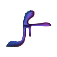 Эрекционное кольцо 3в1 Hueman - Zenith, стимуляция яичек, точки G и клитора, пульт ДУ — Просмотреть изображение 5