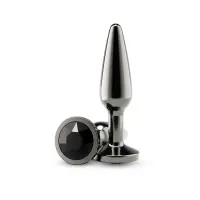Анальна пробка NS Novelties Rear Assets - Tapered - Medium - Gunmetal - Black — Переглянути зображення 1