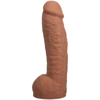 Фалоімітатор Doc Johnson The Realistic Cock ULTRASKYN - 12 Inch Hung with Balls Caramel — Просмотреть изображение 2