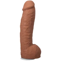Фалоімітатор Doc Johnson The Realistic Cock ULTRASKYN - 12 Inch Hung with Balls Caramel — Просмотреть изображение 1