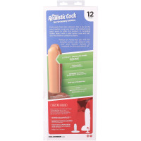 Фалоімітатор Doc Johnson The Realistic Cock ULTRASKYN - 12 Inch Hung with Balls Caramel — Переглянути зображення 11