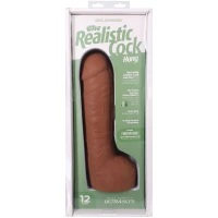 Фалоімітатор Doc Johnson The Realistic Cock ULTRASKYN - 12 Inch Hung with Balls Caramel — Просмотреть изображение 16